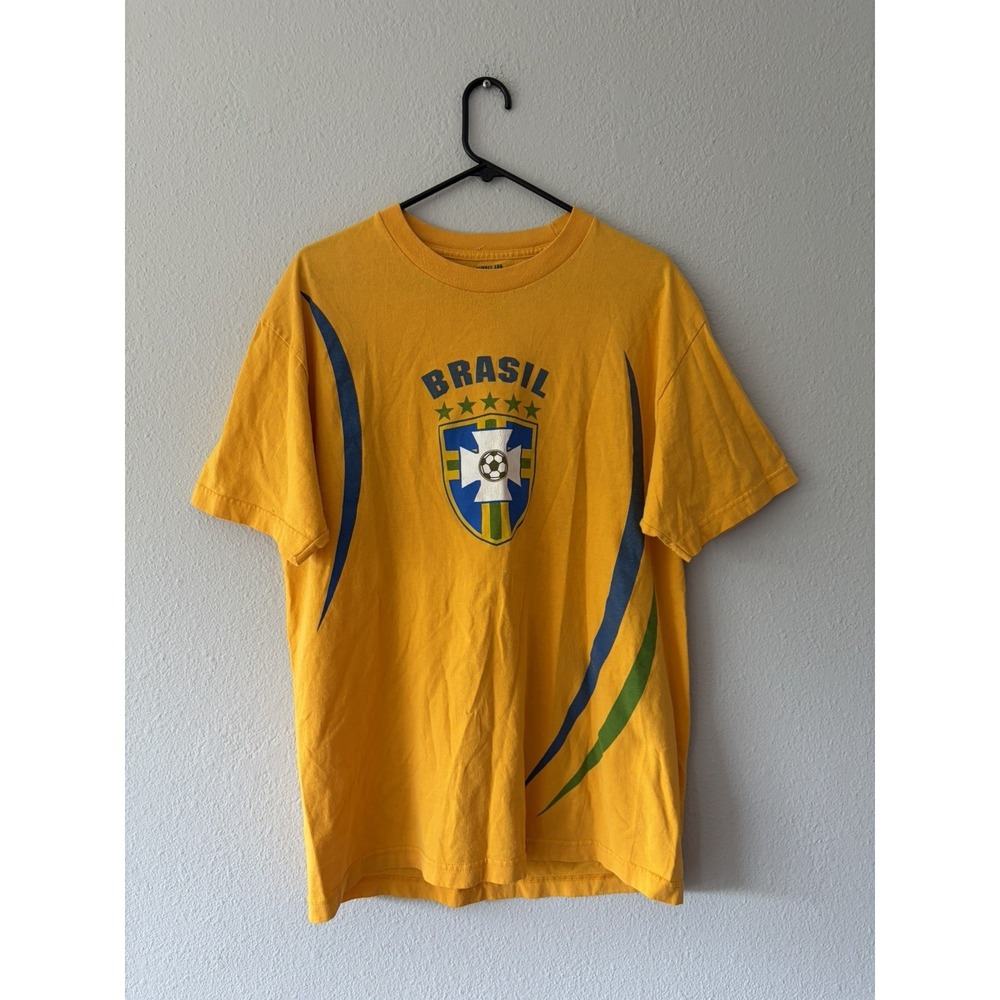 Simply For Sports Brasil T Shirt Soccer Brazil Size Medium  Yellow